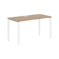 Стол прямой EUST 1367 Дуб Денвер светлый/Белый 1360х670х750 EDIS