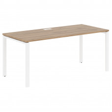 Стол прямой EUST 1780 Дуб Денвер светлый/Белый 1760х800х750 EDIS