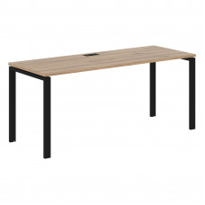 Стол прямой EUST 1767 Дуб Денвер светлый/Черный 1760х670х750 EDIS