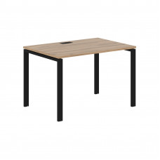 Стол прямой EUST 1180 Дуб Денвер светлый/Черный 1160х800х750 EDIS