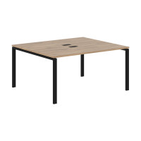 Стол 2-х местный EUWST 1513 Дуб Денвер светлый/Черный 1560х1346х750 EDIS