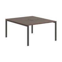 Стол 2-х местный EUWST 1316 Дуб Денвер тёмный/Мокко 1360х1606х750 EDIS
