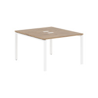 Стол 2-х местный EUWST 1113 Дуб Денвер светлый/Белый 1160х1346х750 EDIS