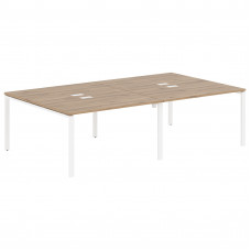 Стол 4-х местный EUWST 2716 Дуб Денвер светлый/Белый 2726х1606х750 EDIS