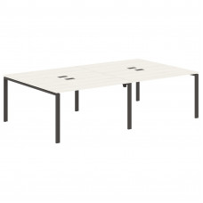 Стол 4-х местный EUWST 2716 Ясень Траун/Мокко 2726х1606х750 EDIS