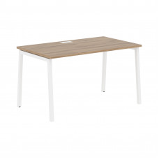 Стол прямой ELST 1380 Дуб Денвер светлый/Белый 1360х800х750 EDIS