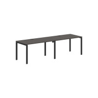 Стол 2-х местный EUWST 2780 Мокко/Черный 2726х800х750 EDIS
