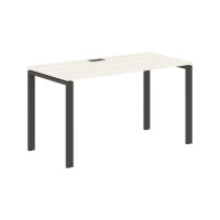 Стол прямой EUST 1367 Ясень Траун/Мокко 1360х670х750 EDIS