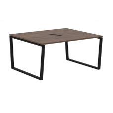 Стол 2-х местный EVWST 1513 Дуб Денвер тёмный/Черный 1560х1346х750 EDIS