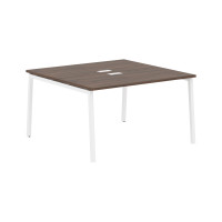 Стол 2-х местный ELWST 1313 Дуб Денвер тёмный/Белый 1360х1346х750 EDIS