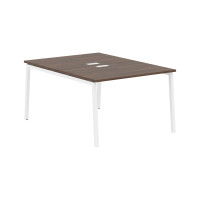 Стол 2-х местный ELWST 1116 Дуб Денвер тёмный/Белый 1160х1606х750 EDIS