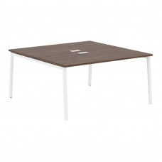 Стол 2-х местный ELWST 1516 Дуб Денвер тёмный/Белый 1560х1606х750 EDIS