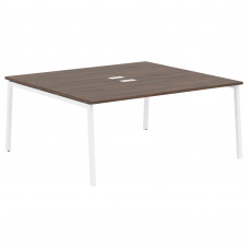 Стол 2-х местный ELWST 1716 Дуб Денвер тёмный/Белый 1760х1606х750 EDIS