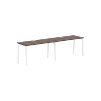 Стол 2-х местный ELWST 2767 Дуб Денвер тёмный/Белый 2726х670х750 EDIS