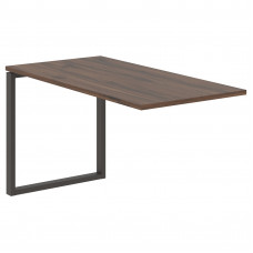 Брифинг-приставка EQB 1367 Дуб Денвер тёмный/Мокко 1360х670х750 EDIS