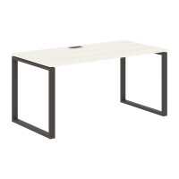 Стол прямой EQST 1580 Ясень Траун/Мокко 1560х800х750 EDIS