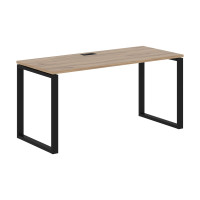 Стол прямой EQST 1567 Дуб Денвер светлый/Черный 1560х670х750 EDIS