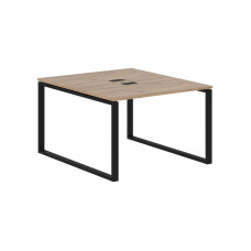 Стол 2-х местный EQWST 1113 Дуб Денвер светлый/Черный 1160х1346х750 EDIS