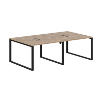 Стол 4-х местный EQWST 2313 Дуб Денвер светлый/Черный 2326х1346х750 EDIS