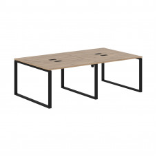 Стол 4-х местный EQWST 2313 Дуб Денвер светлый/Черный 2326х1346х750 EDIS