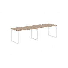 Стол 2-х местный EQWST 2780 Дуб Денвер светлый/Белый 2726х800х750 EDIS