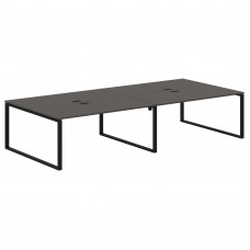 Стол 4-х местный EQWST 3516 Мокко/Черный 3526х1606х750 EDIS