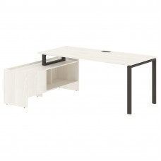 Стол с тумбой EUCT 19814 Ясень Траун/Мокко 1960х1400х750 EDIS