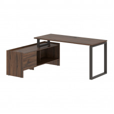 Стол с тумбой EQCT 17614 Дуб Денвер темный/Мокко 1760х1400х750 EDIS