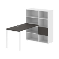 Стол-стеллаж EURST 1113 Мокко/Белый/Белый 1790х1120х1355 EDIS