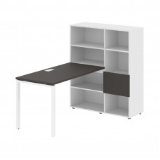 Стол-стеллаж EURST 1113 Мокко/Белый/Белый 1790х1120х1355 EDIS