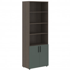 Шкаф высокий широкий VHCS 80.5 Нефрит/Дуб Сильвер 800х430х2253 VELION