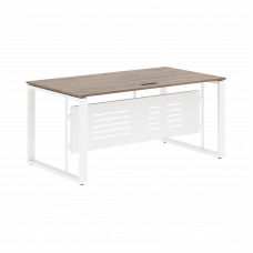 Стол руководителя EST 169M Кария Пальмира/Белый 1600х900х750 ENIO