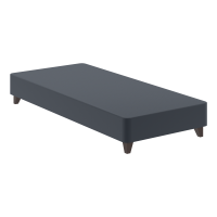 Кровать Бокс спринг с темными опорами BSD 920 серый 2000х900х200 MUAR