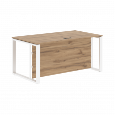 Стол руководителя EST 169H Дуб Денвер светлый/Белый 1600х900х750 ENIO