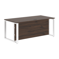 Стол руководителя EST 189H Дуб Денвер темный/Белый 1800х900х750 ENIO