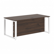 Стол руководителя EST 189H Дуб Денвер темный/Белый 1800х900х750 ENIO