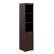 Шкаф колонка с глухой малой дверью и топом THC 42.5(R) Венге Магия 432х450х1968 TORR