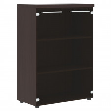 Шкаф со стеклянными дверьми и топом AMC 85.7 Венге Магия 850х456х1201 ALTO