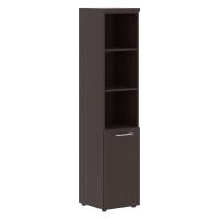 Шкаф колонка (L) с глухой малой дверью и топом THC 42.5(L) венге-магия Z 432х450х1968 TORR-Z