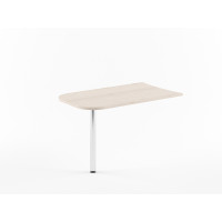 Брифинг - приставка XB 127 Бук Тиара/Алюминий 1200х700х750 XTEN