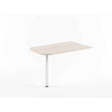 Брифинг - приставка XB 127 Бук Тиара/Алюминий 1200х700х750 XTEN