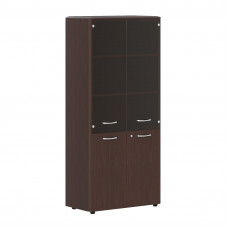 Шкаф комбинированный с замком в дверях малых и обвязкой DHC 85.2(Z) Венге Магия 892х450х1950 DIONI
