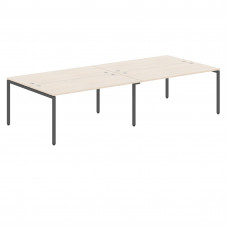 Стол 4-х местный XWST 3214 Бук Тиара/Антрацит 3206х1406х750 XTEN-S