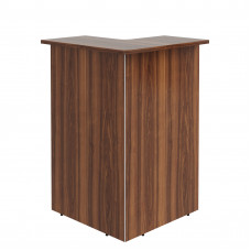 Стойка рецепции угловая DMC 88(R) Орех Даллас 800х800х1200 DEX