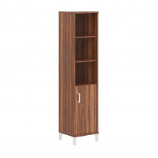 Шкаф-колонка высокая с замком в глухой малой двери B 431.3(RZ) Орех Даллас 475х450х2054 BORN