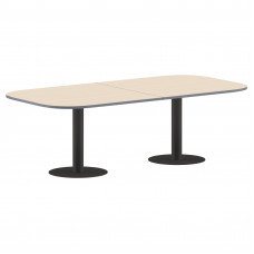 Конференц стол ПРГ-8 Клен/Антрацит 3600х1200х750