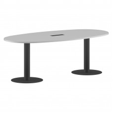 Конференц стол ПРГ-3 Белый/Антрацит 2200х1100х750 IMAGO