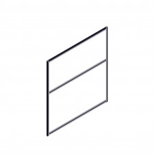 Секция комбинированной перегородки RP130SL120 Серый/Синий С 06 1200х22х1300