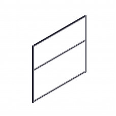 Секция комбинированной перегородки RP130SL140 Серый/Синий С 06 1400х22х1300