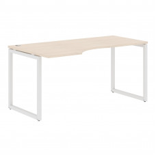 Стол эргономичный XQCET 169(L) Бук Тиара/Белый 1600х900х750